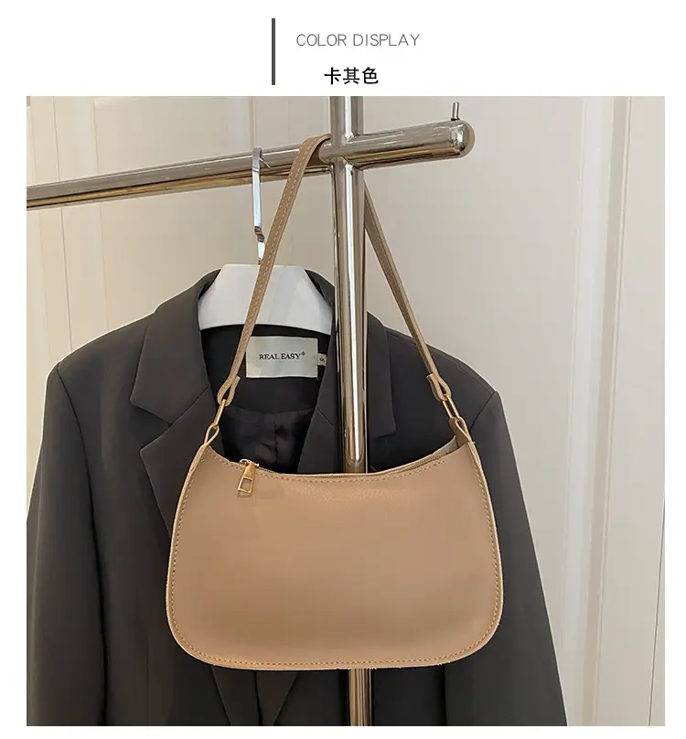 Korean Style Women Shoulder Bag 2025 Blue Beige — feature 26