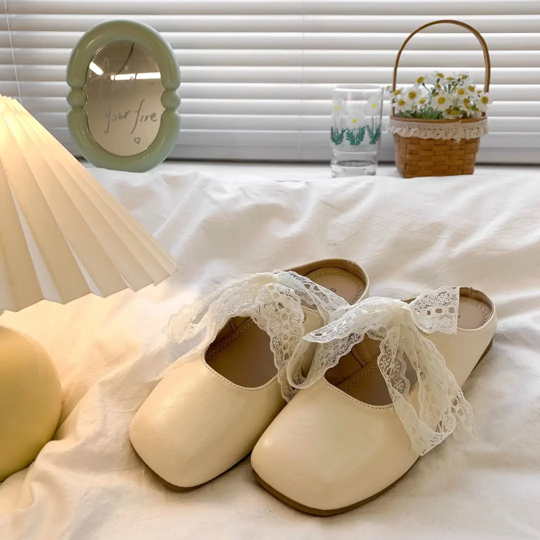 Flat Toe-Cap Half Slippers for Women's Outer Wear 2025 New Spring and Summer Slip-On Maternity Mary Jane Evening Shoes - Image 5