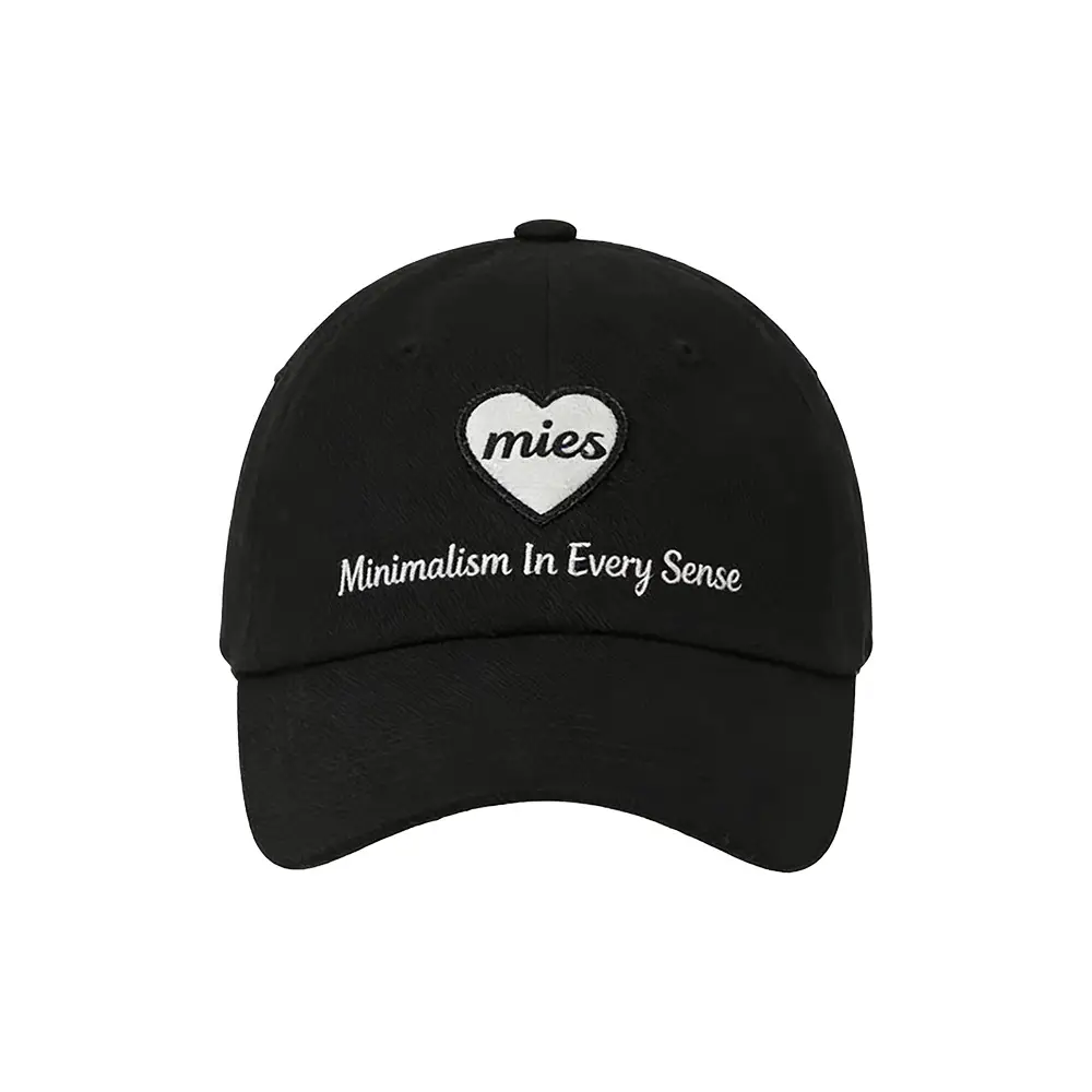 Pink Mies Heart Embroidered Baseball Cap for Men Women Large - Image 10