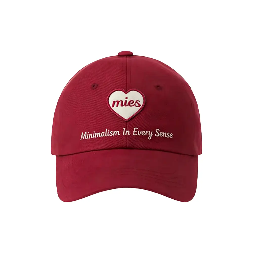 Pink Mies Heart Embroidered Baseball Cap for Men Women Large - Image 11
