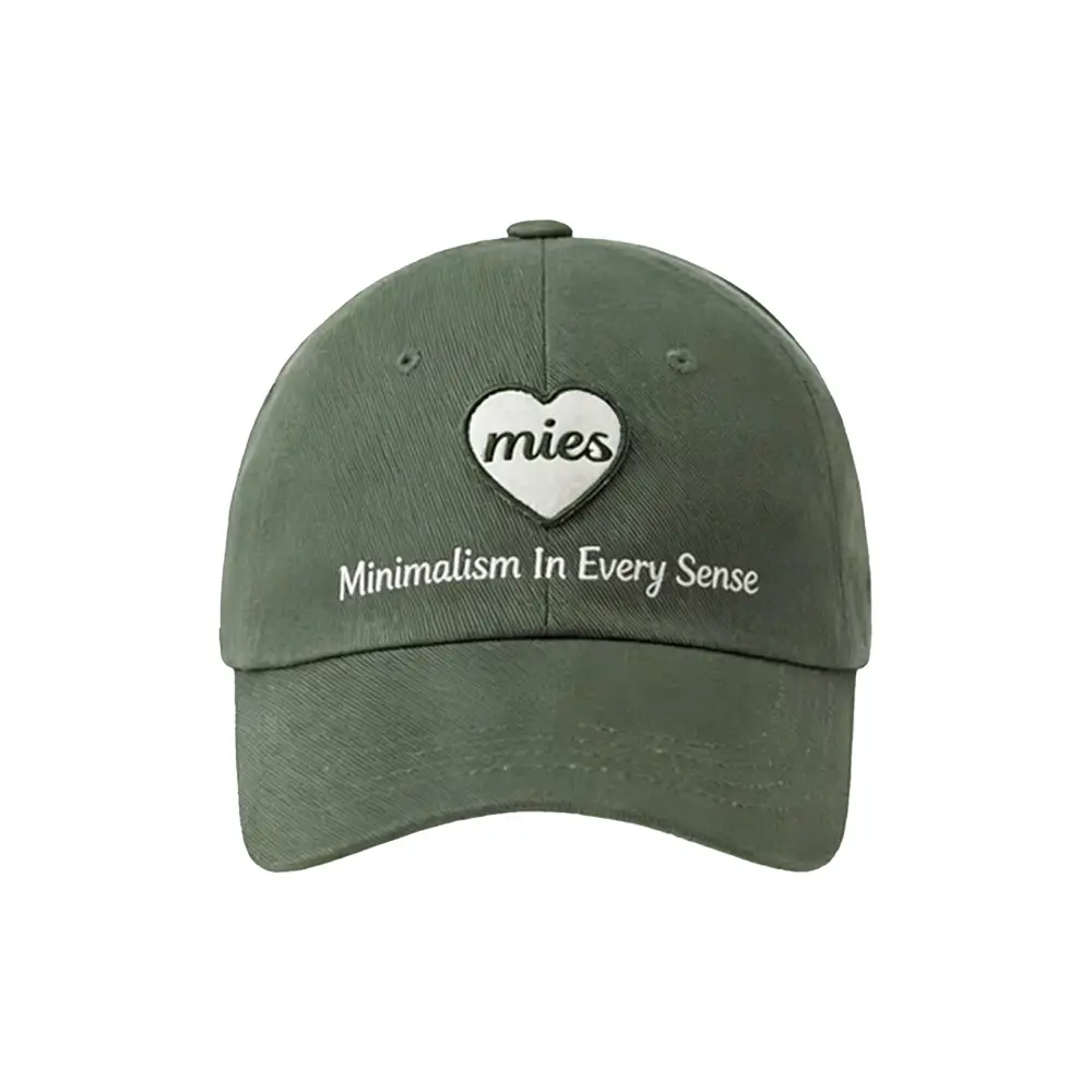 Pink Mies Heart Embroidered Baseball Cap for Men Women Large - Image 6