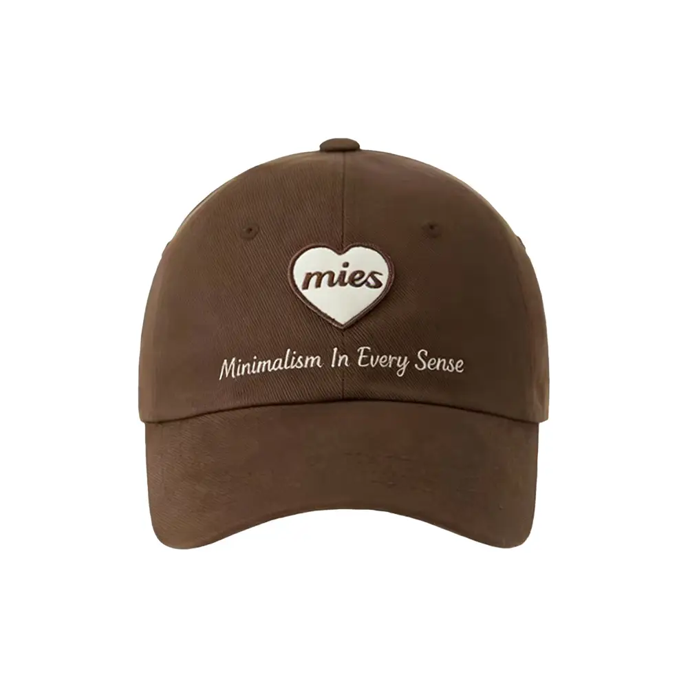Pink Mies Heart Embroidered Baseball Cap for Men Women Large - Image 7