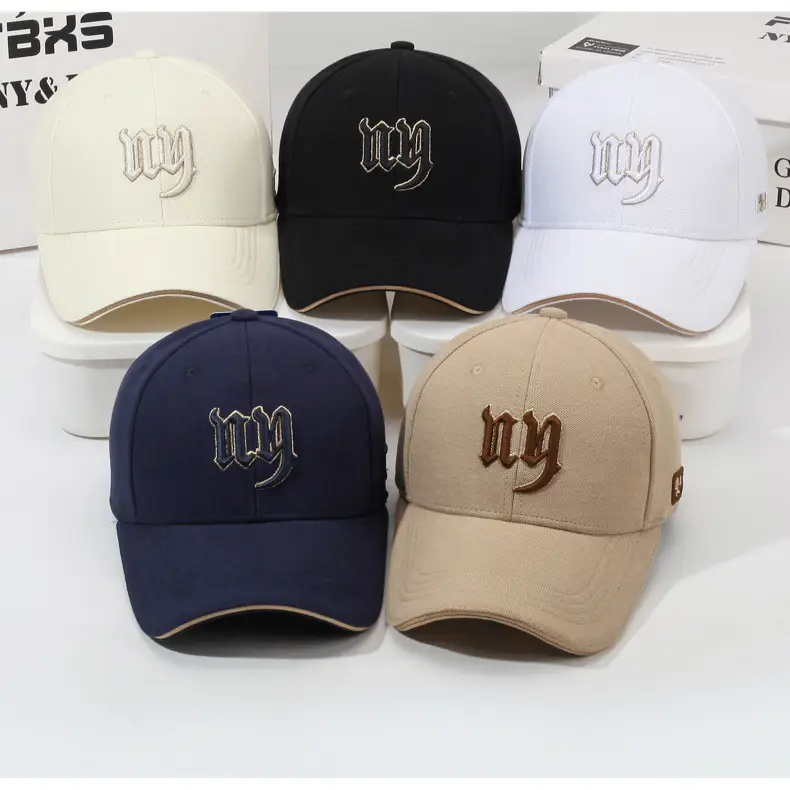 Men Black Embroidered Baseball Cap with Curved Brim — feature 12