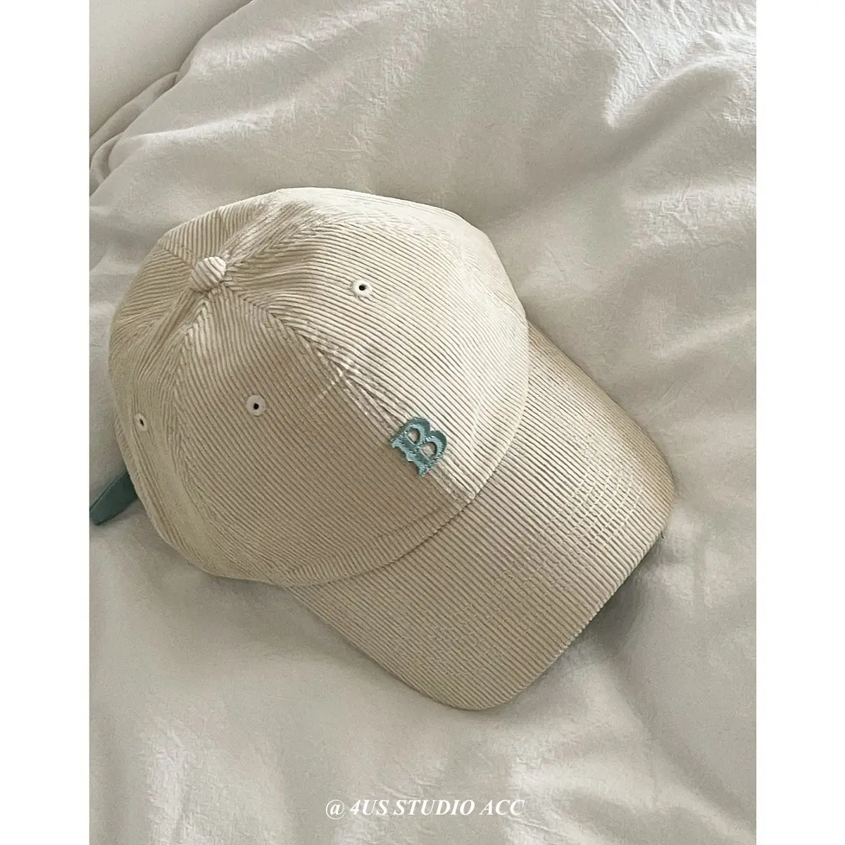 Black Retro Corduroy Baseball Cap for Women & Men