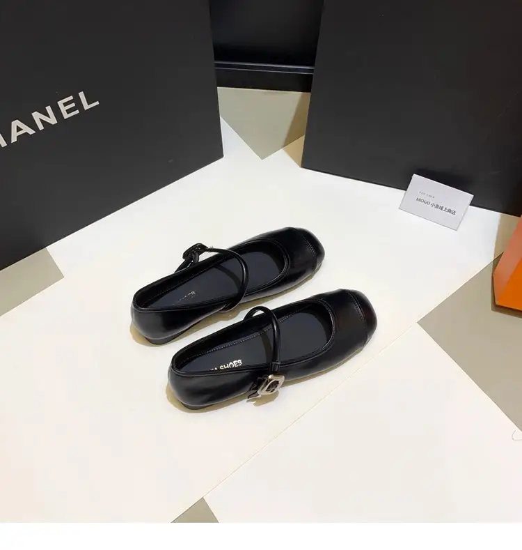 French Style Mary Jane Shoes with Skirts, Women's Shoes 2025 Spring & Fall New Korean Style Flats Bean Shoes Silver Small Leather Shoes — feature 7