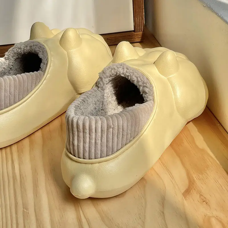 Cute Cartoon Lamb Fleece Slippers Women Winter 2024 - Image 8