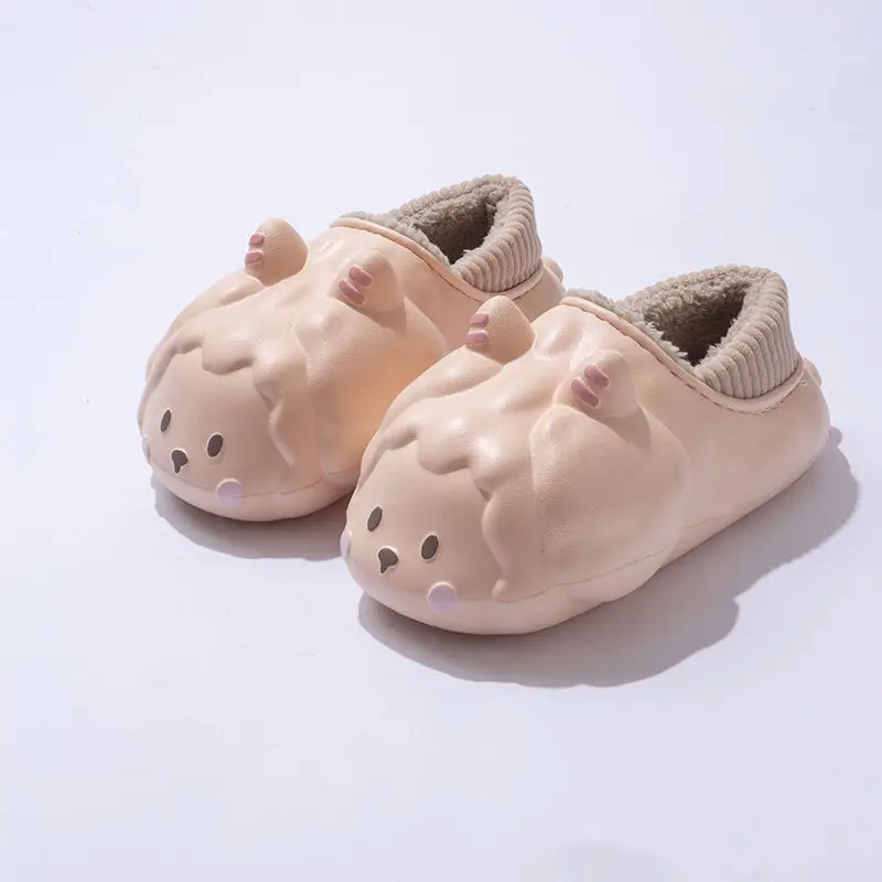 Cute Cartoon Lamb Fleece Slippers Women Winter 2024 - Image 2