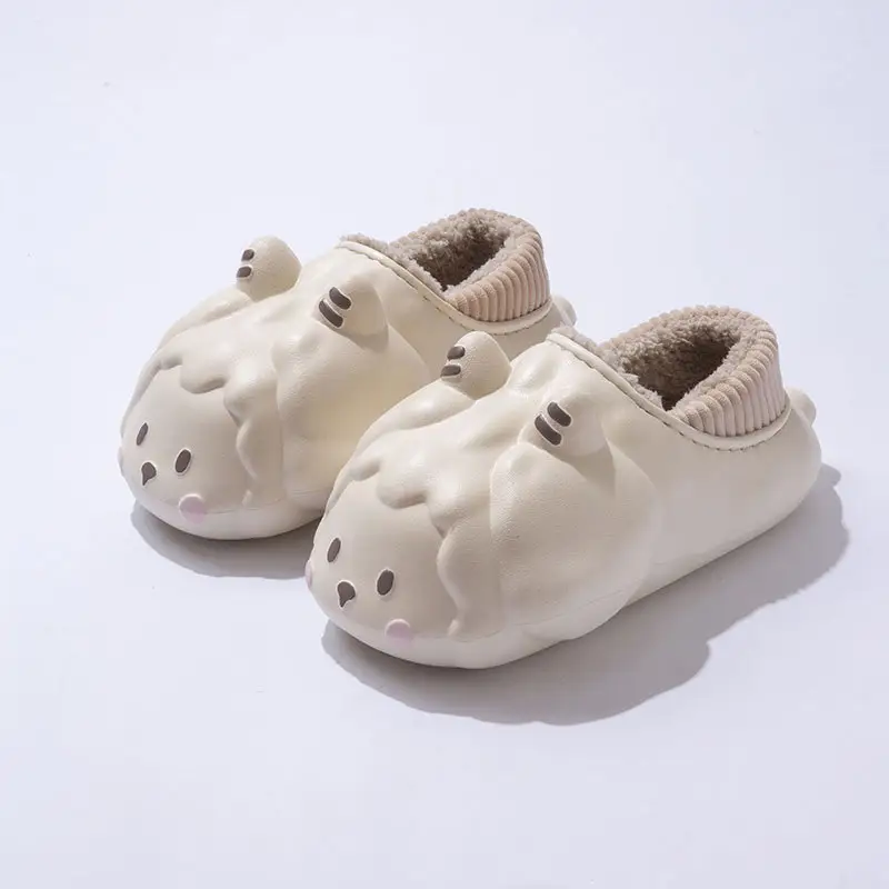 Cute Cartoon Lamb Fleece Slippers Women Winter 2024 - Image 3