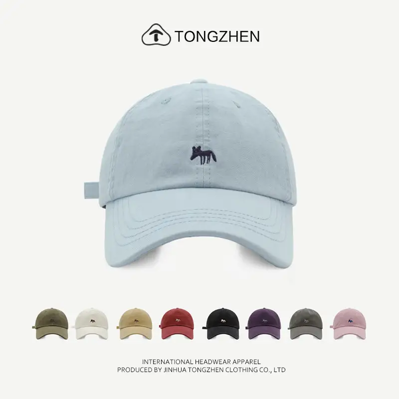 Pink Embroidered Baseball Cap Unisex Spring Summer