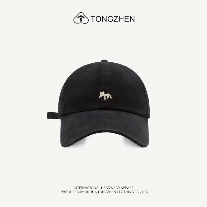 Pink Embroidered Baseball Cap Unisex Spring Summer