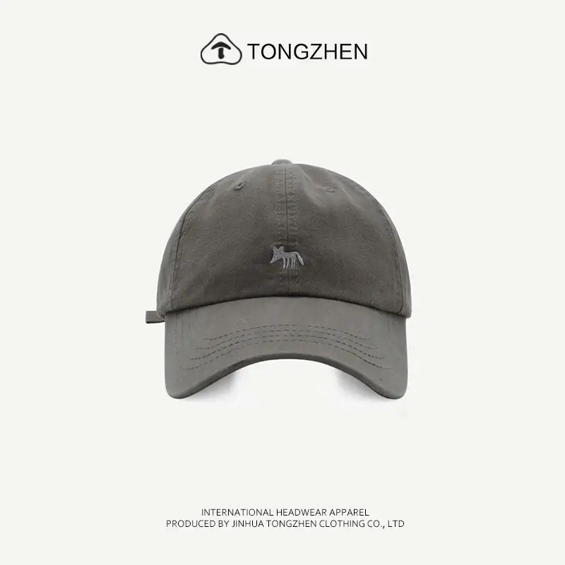 Pink Embroidered Baseball Cap Unisex Spring Summer