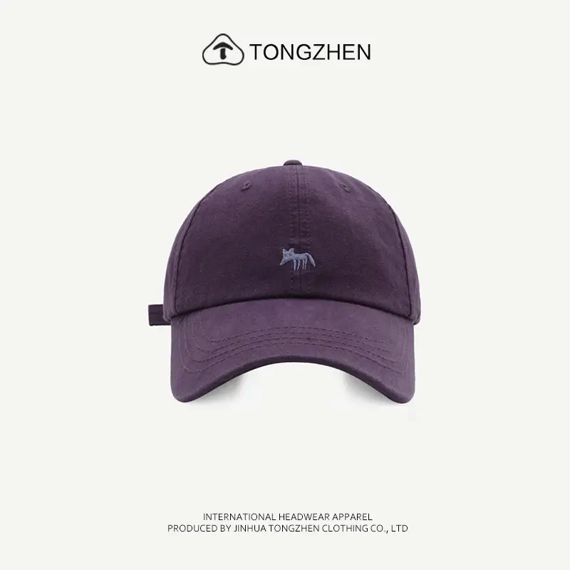 Pink Embroidered Baseball Cap Unisex Spring Summer