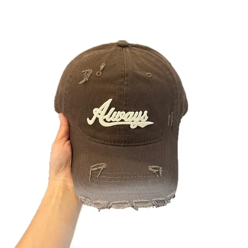 2025 New American Retro Brown Baseball Cap for Women