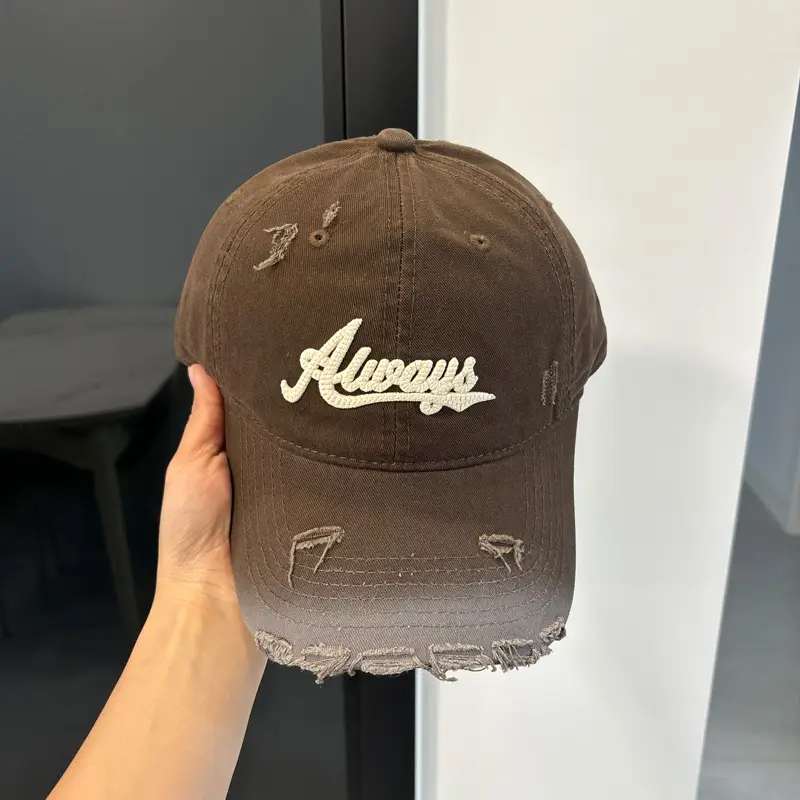 2025 New American Retro Brown Baseball Cap for Women