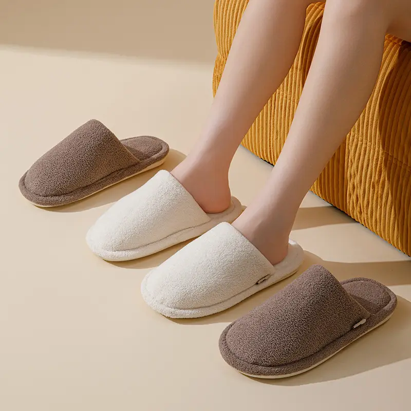 New Silent Cotton Slippers for Men in Autumn and Winter, Simple and Comfortable Floor Mops for Home, Non-Slip and Deodorant Cotton Slippers for Men and Women in Winter - Image 6