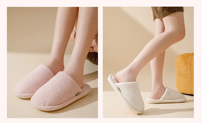New Silent Cotton Slippers for Men in Autumn and Winter, Simple and Comfortable Floor Mops for Home, Non-Slip and Deodorant Cotton Slippers for Men and Women in Winter — feature 11