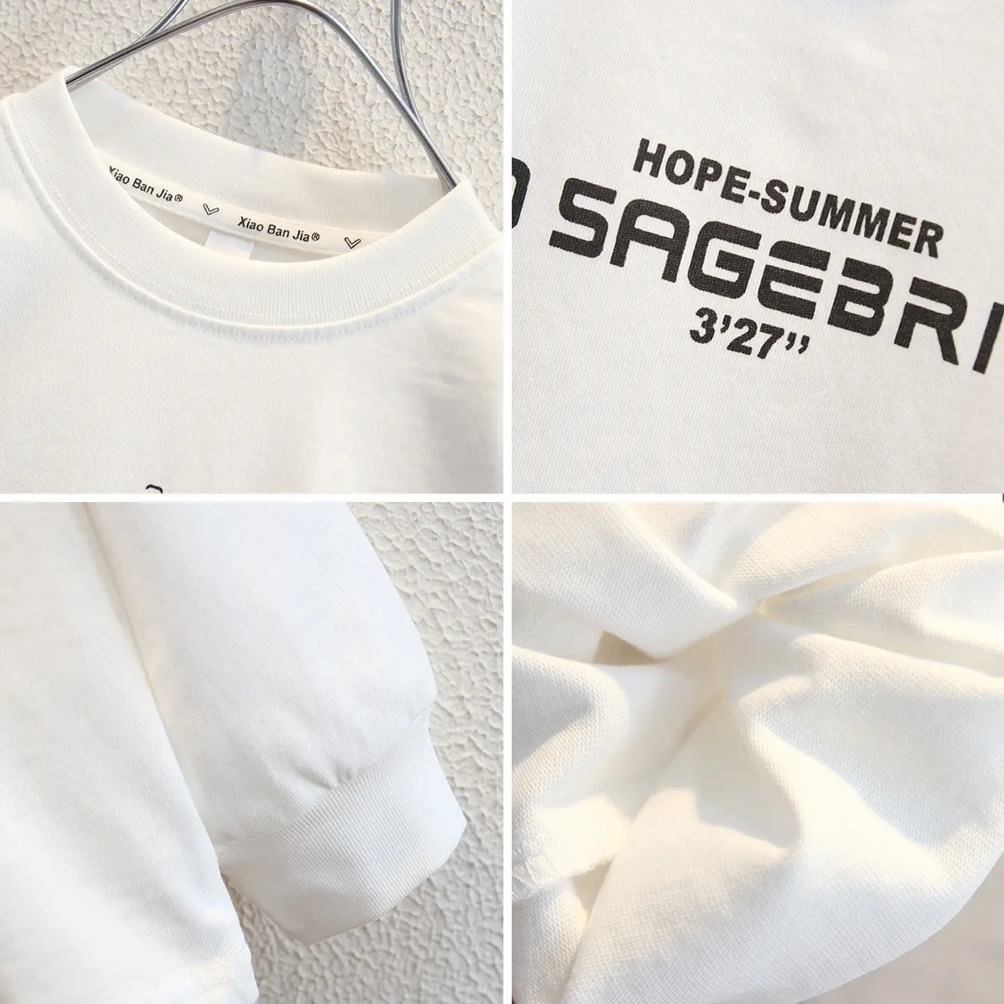 Children's Base Layer Shirt White 2025 Autumn Boys - Image 3
