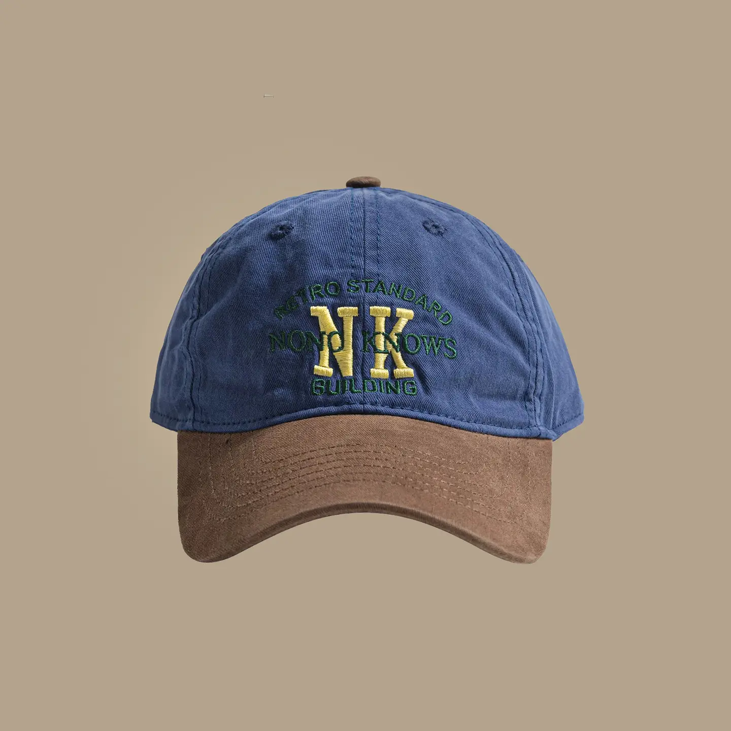 Kids Blue MK Cap Sun Hat for Boys Autumn Winter - Image 2