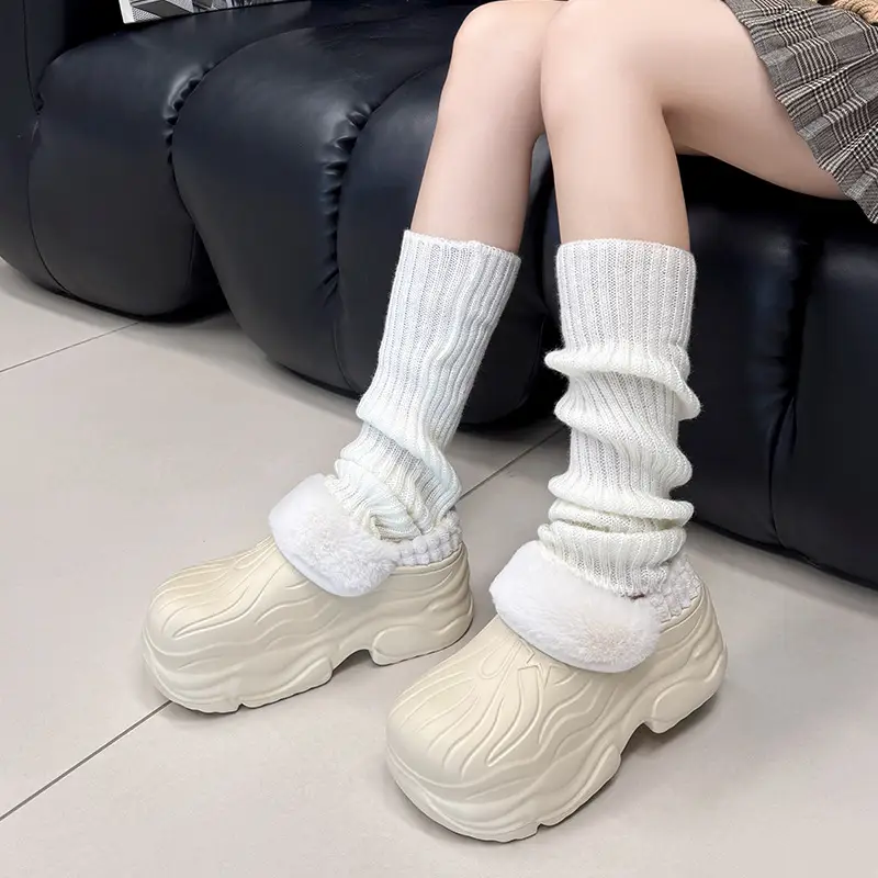 Cross-Border French Thick-Soled Cotton Shoes 2025 Winter Home Couple Cotton Slippers Warm and Waterproof Anti-Slip Cotton Shoes for Men and Women - Image 5