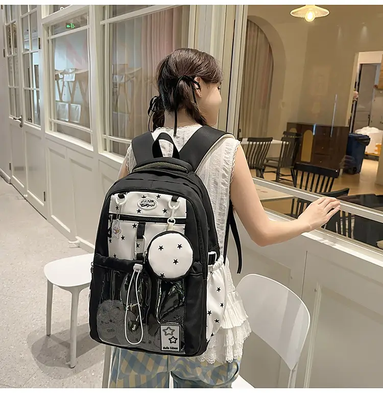 Cute Pink Schoolbag for Girls Large Capacity Single Shoulder — feature 16