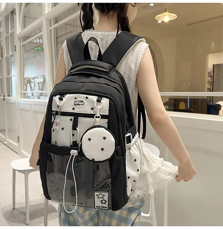 Cute Pink Schoolbag for Girls Large Capacity Single Shoulder — feature 17