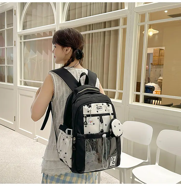 Cute Pink Schoolbag for Girls Large Capacity Single Shoulder — feature 18