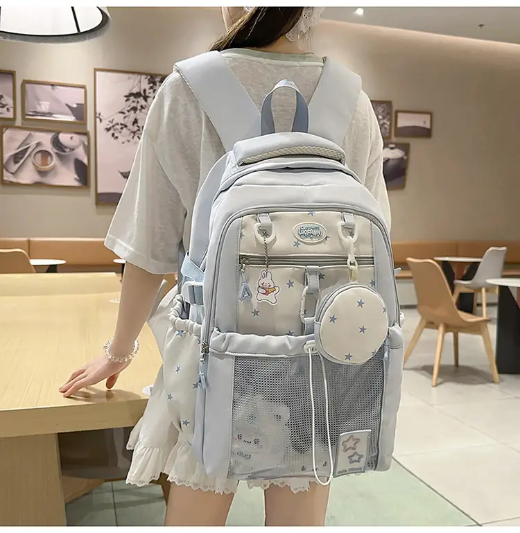 Cute Pink Schoolbag for Girls Large Capacity Single Shoulder — feature 20