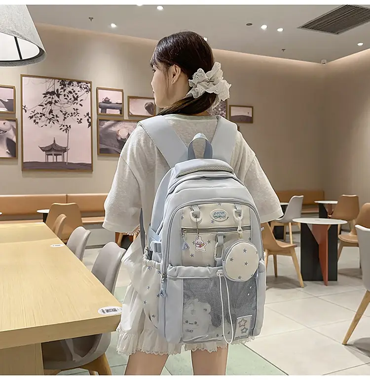Cute Pink Schoolbag for Girls Large Capacity Single Shoulder — feature 21