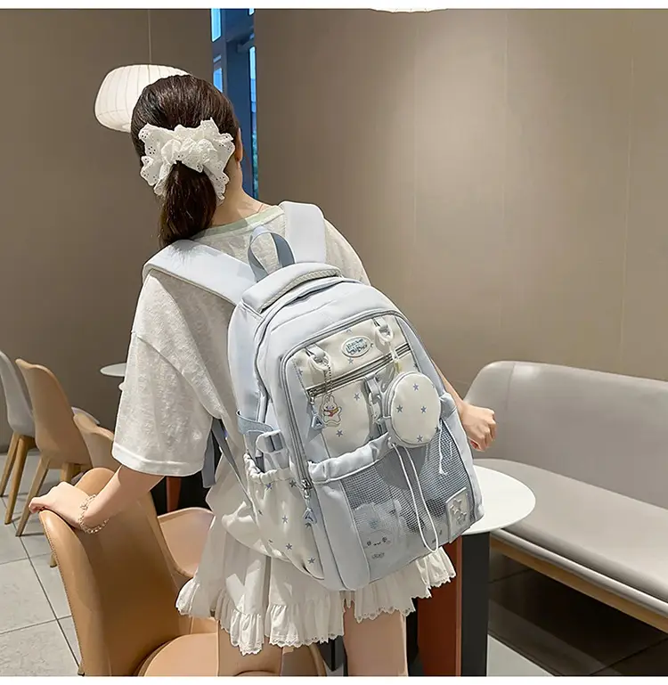 Cute Pink Schoolbag for Girls Large Capacity Single Shoulder — feature 22