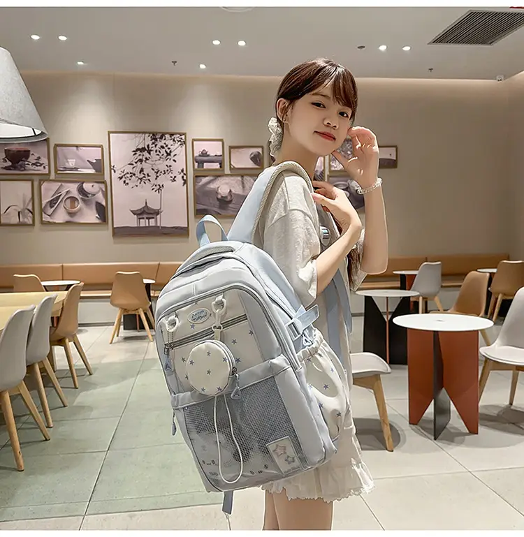 Cute Pink Schoolbag for Girls Large Capacity Single Shoulder — feature 24