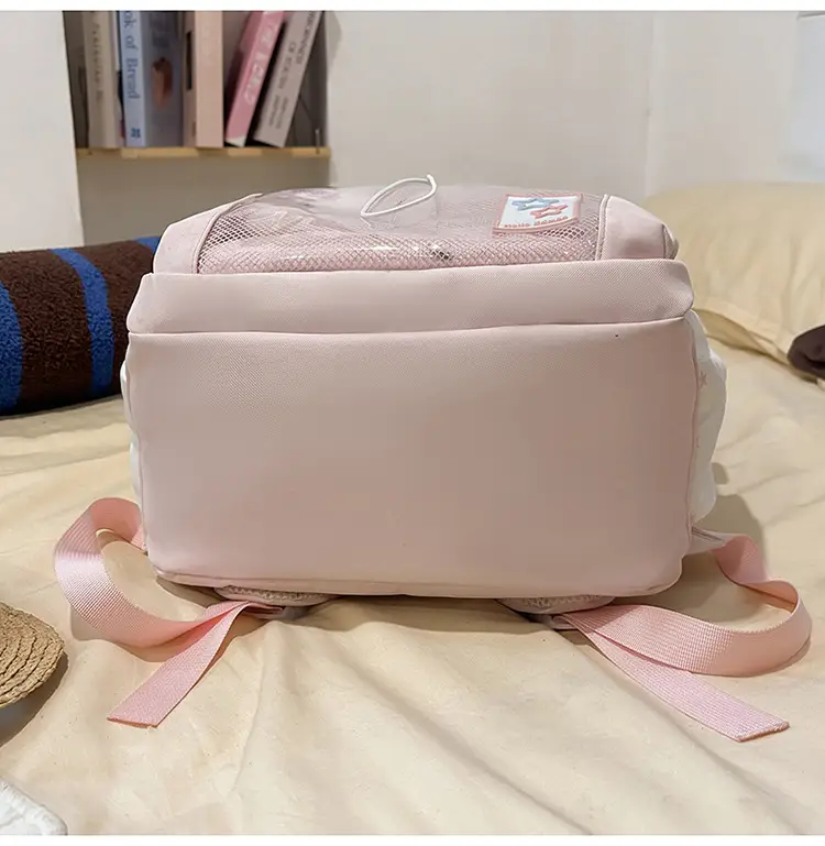 Cute Pink Schoolbag for Girls Large Capacity Single Shoulder — feature 42