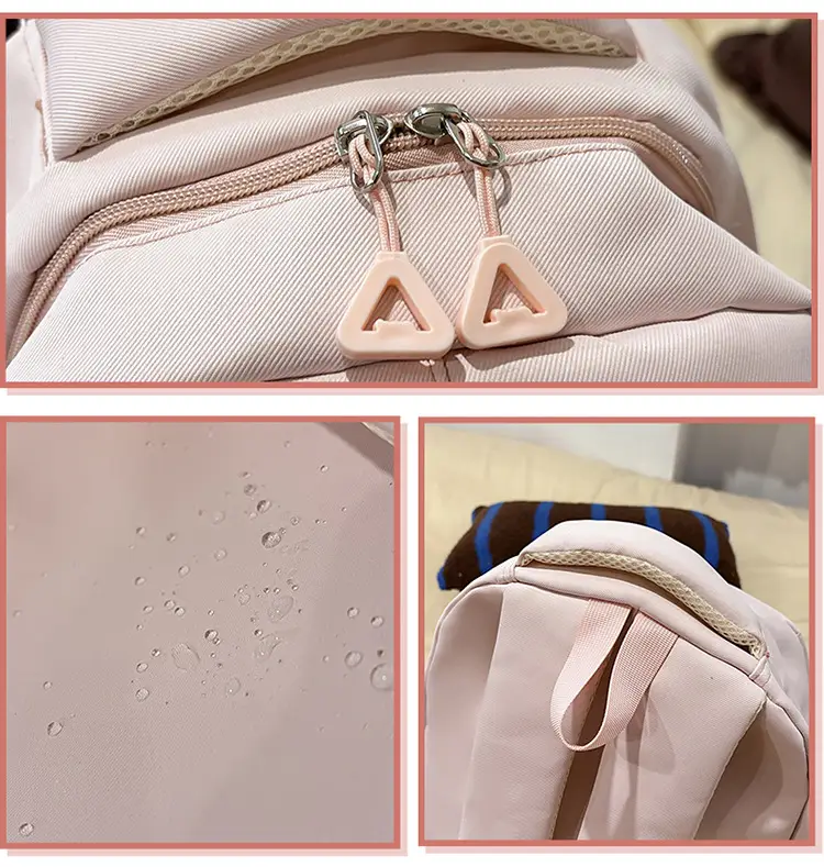 Cute Pink Schoolbag for Girls Large Capacity Single Shoulder — feature 46