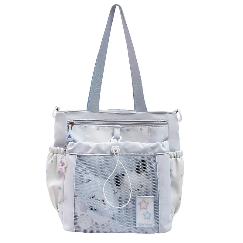 Cute Pink Schoolbag for Girls Large Capacity Single Shoulder
