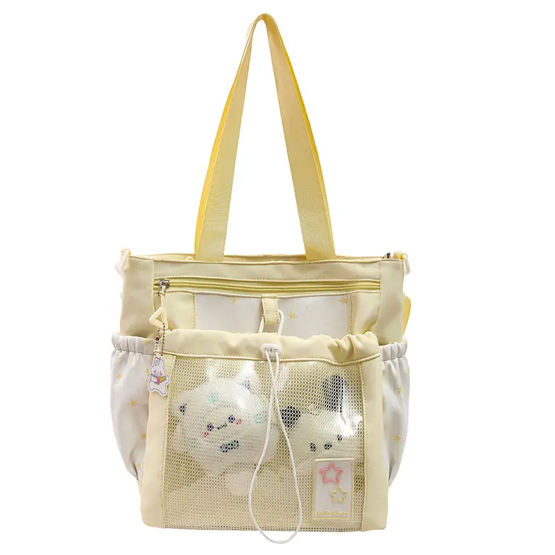Cute Pink Schoolbag for Girls Large Capacity Single Shoulder