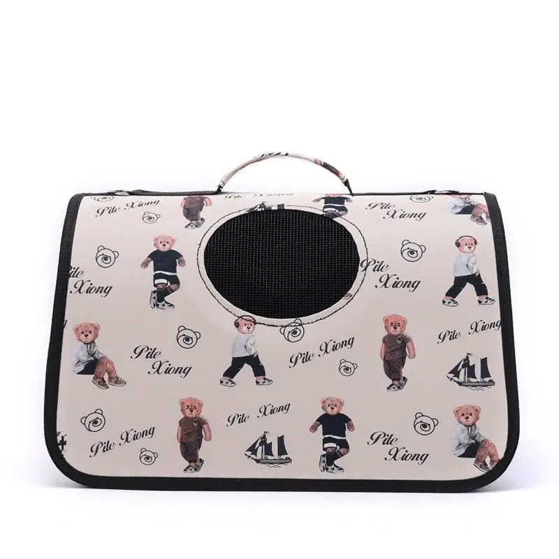Foldable Pet Outing Bag with Cat Print Colors - Image 10