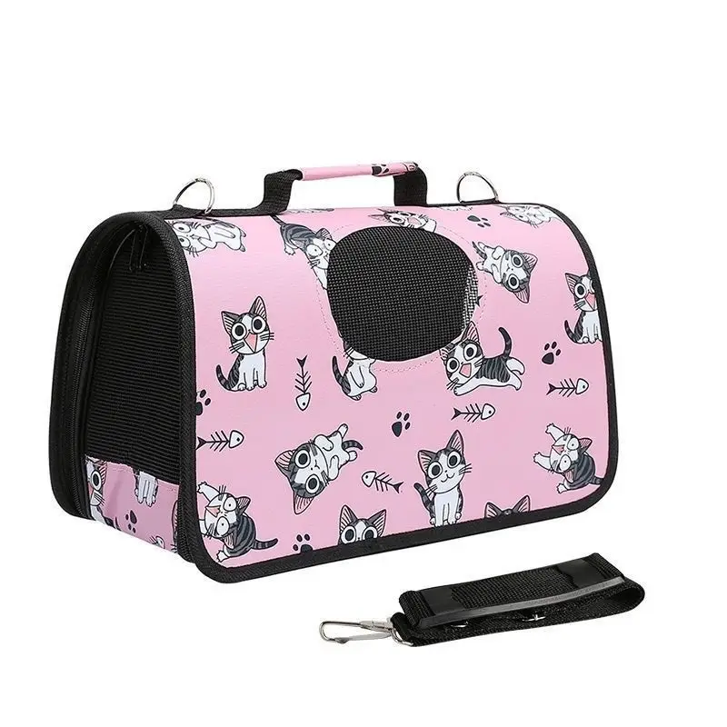Foldable Pet Outing Bag with Cat Print Colors - Image 3