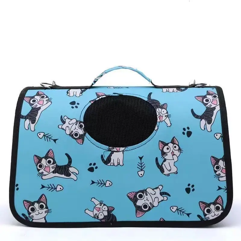 Foldable Pet Outing Bag with Cat Print Colors - Image 4