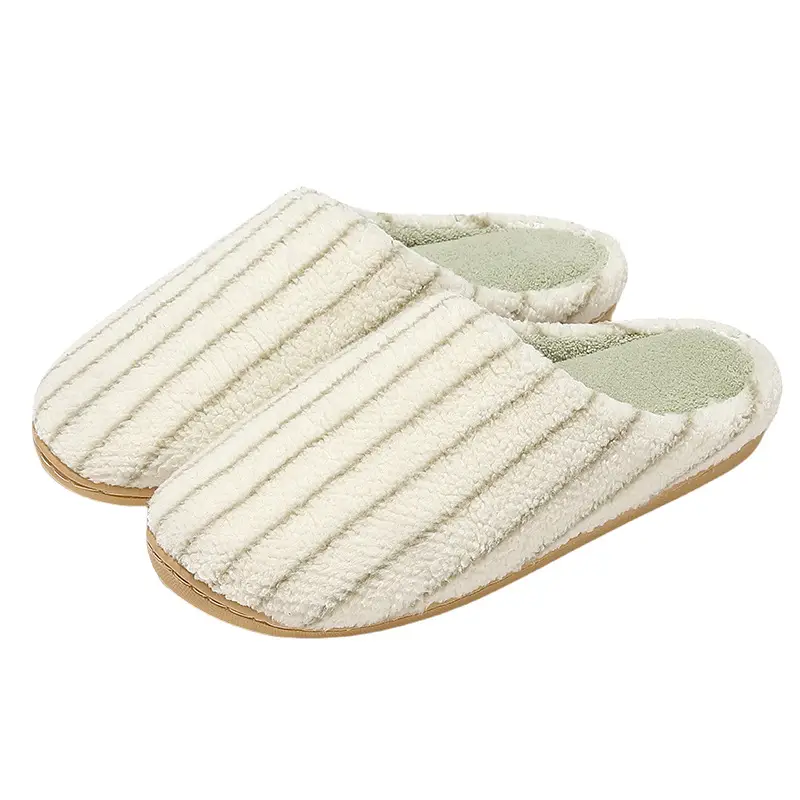 Women Pink Cotton Slippers Warm Autumn Winter - Image 9