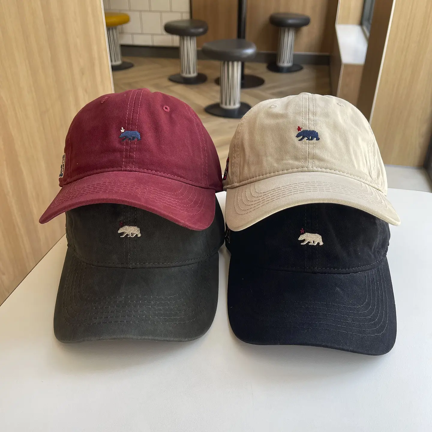 Beige Peaked Baseball Cap for Boys Girls Outdoor Travel Sun Protection - Image 4