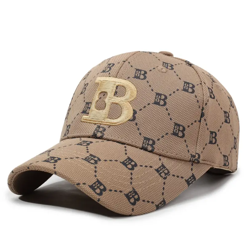 New Letter Embroidered Hard-Top Baseball Cap Black - Image 5