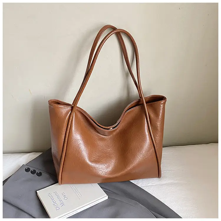 Brown Leather Satchel Bag for Women 2025 - Image 6