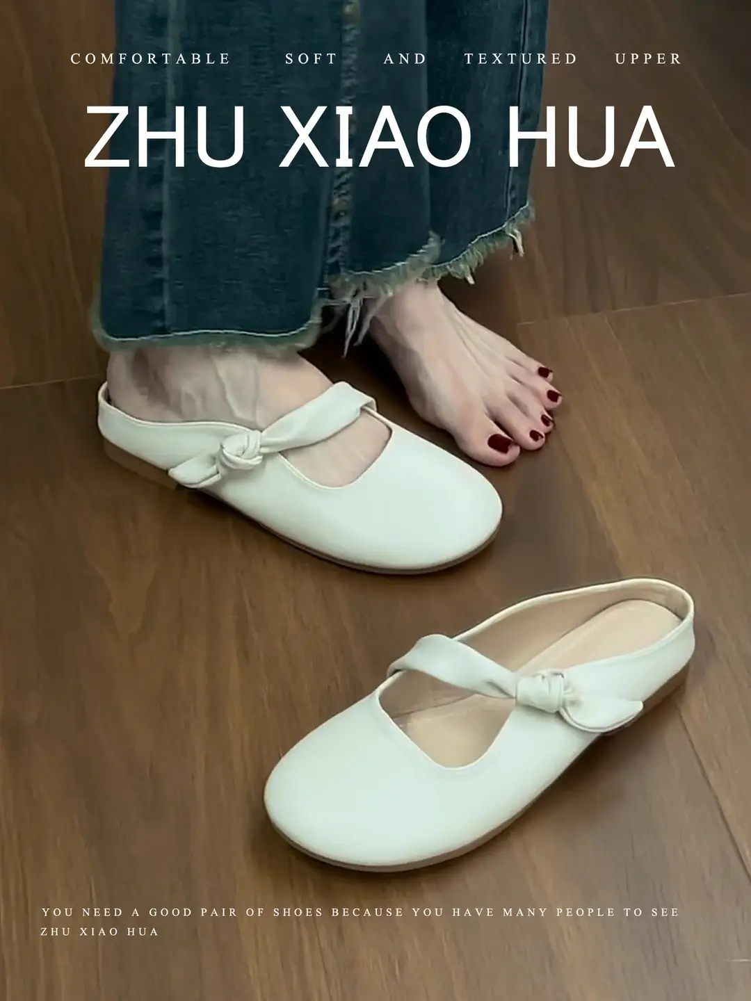 French-Style Gentle Closed-Toe Mules for Women, 2025 New Spring and Summer Flat Slip-On Sandals — feature 3