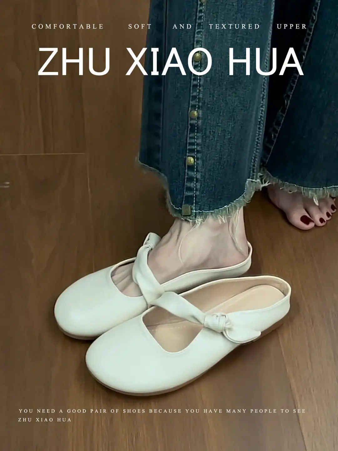 French-Style Gentle Closed-Toe Mules for Women, 2025 New Spring and Summer Flat Slip-On Sandals — feature 4