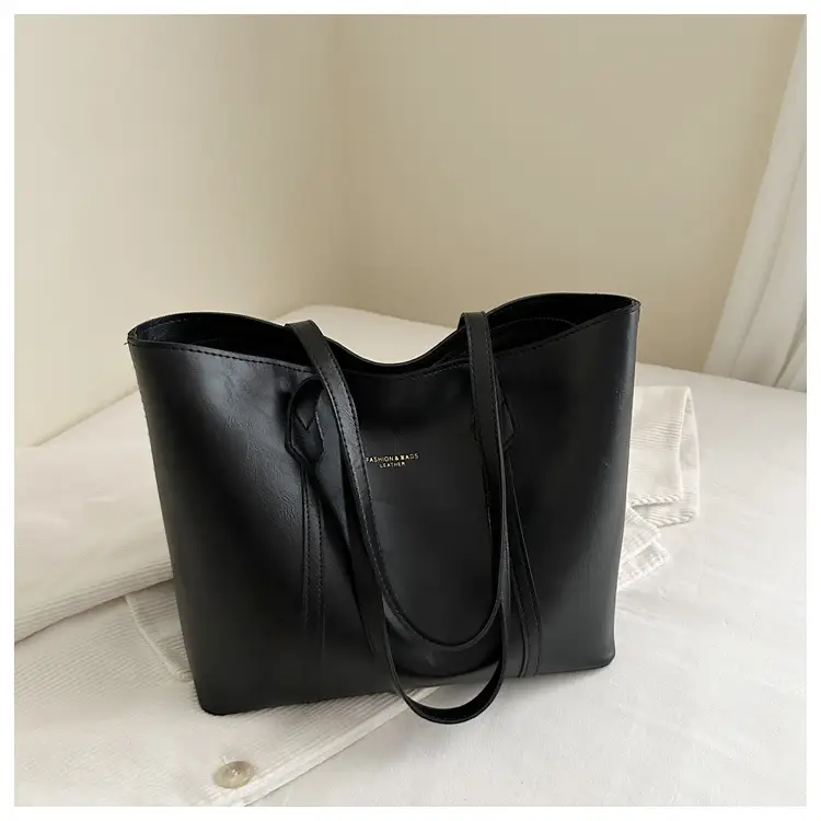 Women Retro Tote Bag Large Capacity Leather Shoulder Bag — feature 26