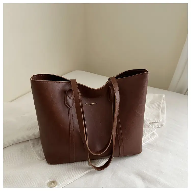 Women Retro Tote Bag Large Capacity Leather Shoulder Bag — feature 28