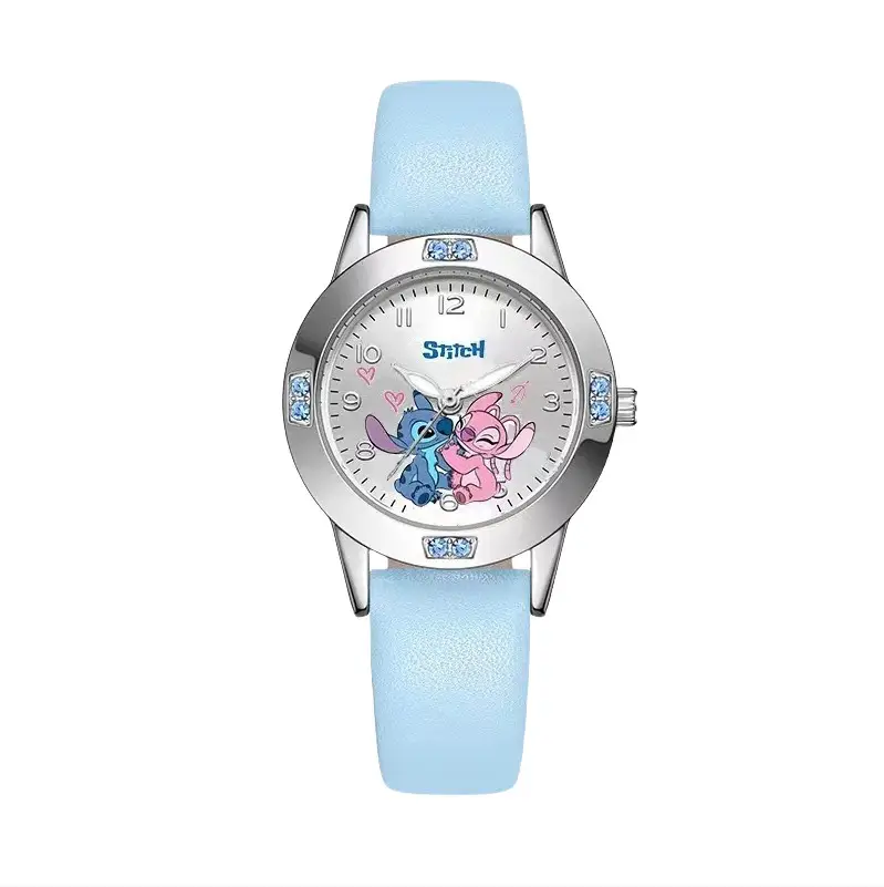 Manufacturer Wholesale New Cartoon Women's Watch, Small and Exquisite, Alloy Diamond-Encrusted Leather Strap Student Watch, Quartz Watch