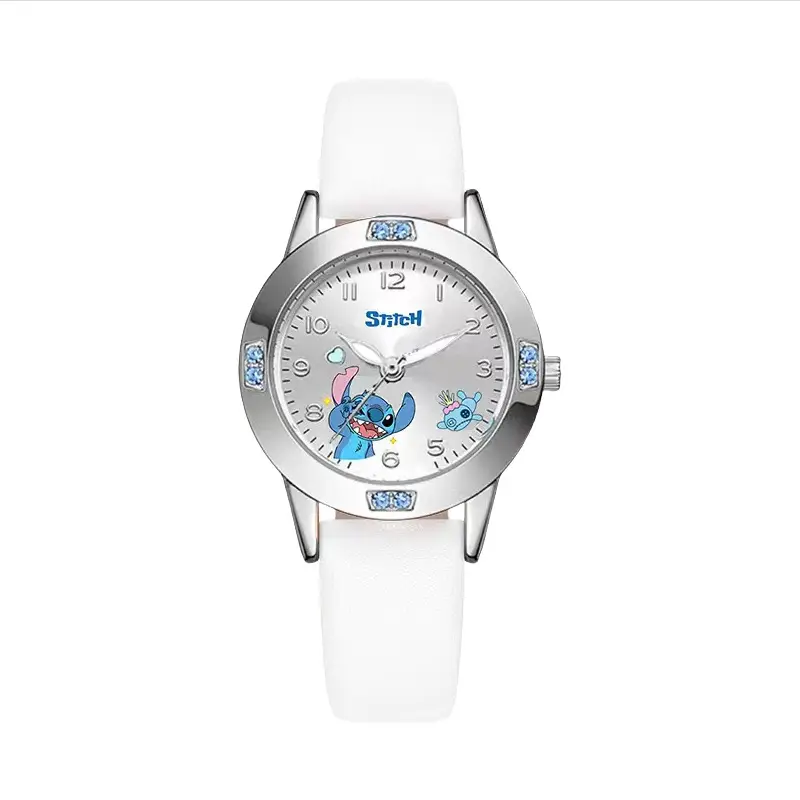 Manufacturer Wholesale New Cartoon Women's Watch, Small and Exquisite, Alloy Diamond-Encrusted Leather Strap Student Watch, Quartz Watch