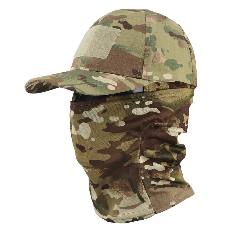 Cross-Border Camouflage Baseball Cap Hood Set Outdoor Mountaineering Hat Fishing Sun Protection Breathable Sun Hat Quick-Drying Peaked Cap - Image 22