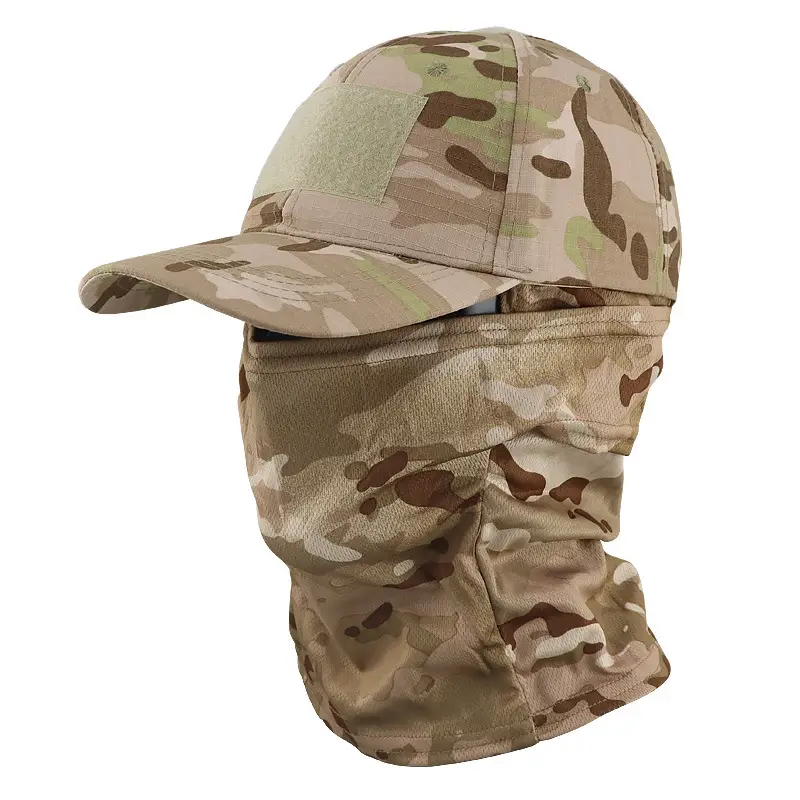 Cross-Border Camouflage Baseball Cap Hood Set Outdoor Mountaineering Hat Fishing Sun Protection Breathable Sun Hat Quick-Drying Peaked Cap - Image 14