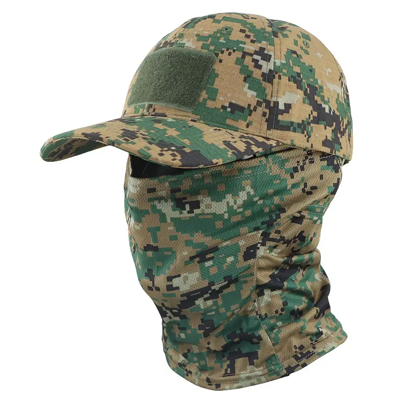 Cross-Border Camouflage Baseball Cap Hood Set Outdoor Mountaineering Hat Fishing Sun Protection Breathable Sun Hat Quick-Drying Peaked Cap - Image 15